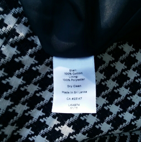 TALBOTS Skirt Size 10 Petite Houndstooth Pattern - Picture 7 of 8